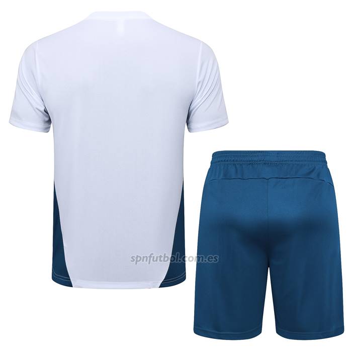 Chandal del Olympique Marsella Manga Corta 2024-2025 Blanco - Pantalon Corto